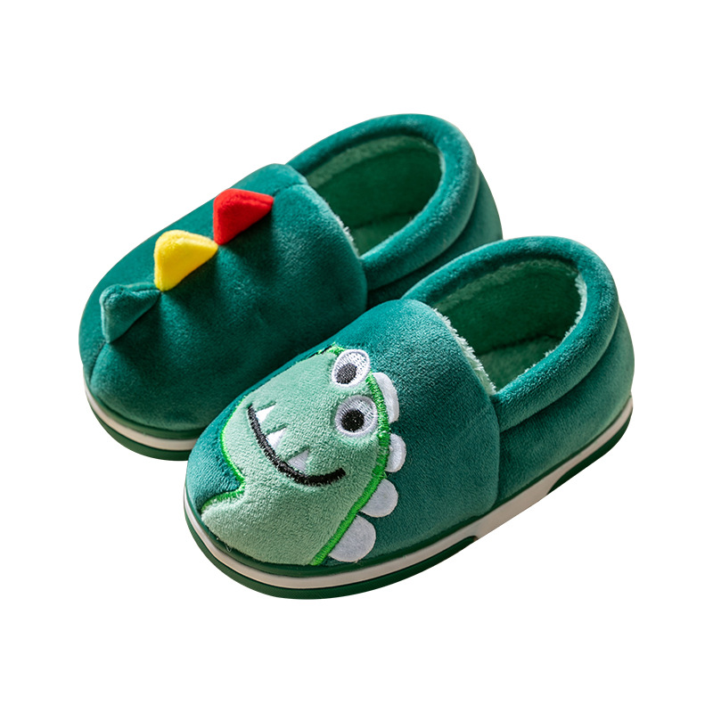 Children's Bags Heel Cartoon Dinosaur Plush Cotton Shoes - Image 2