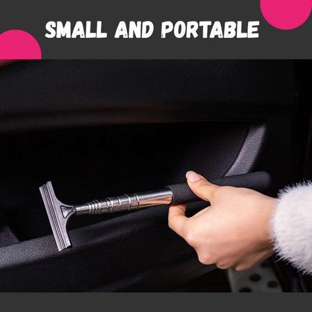 Car Rearview Mirror Wiper Retractable Portable Rainy Cleaning Supplies Rearview Mirror Water Remover Glass Rain Cleaning Tool - Image 3