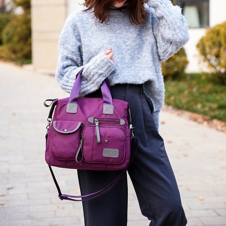 Large Capacity Multi-pocket Shoulder Bag For Women Nylon Waterproof Handbags Female Casual Commuting Messenger Crossbody Bags - Image 10