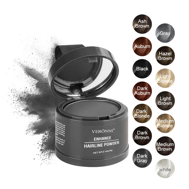 14 Color Hair Line Powder Black Root Up Natural Instant Waterproof Hairline Shadow Concealer Coverage Paint Repair Fill In Hair - Image 7